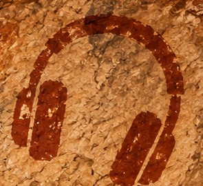 Cave-painted headphones